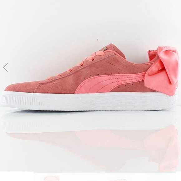 puma suede bow women's sneakers